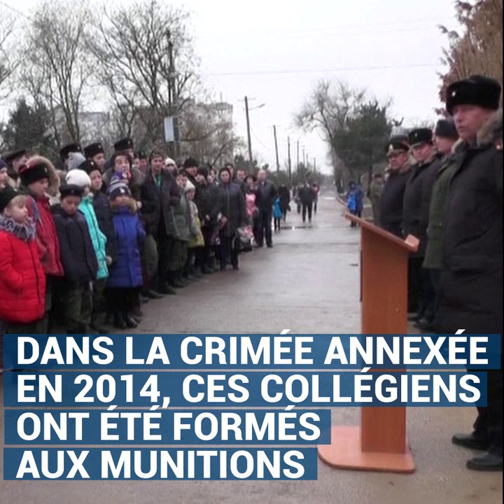 En Crimée, l'armée russe initie des enfants à poser des mines