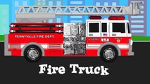 Learning Street Vehicles for Children - Learn Cars, Trucks, Fire Engines, Garbage Trucks, & More