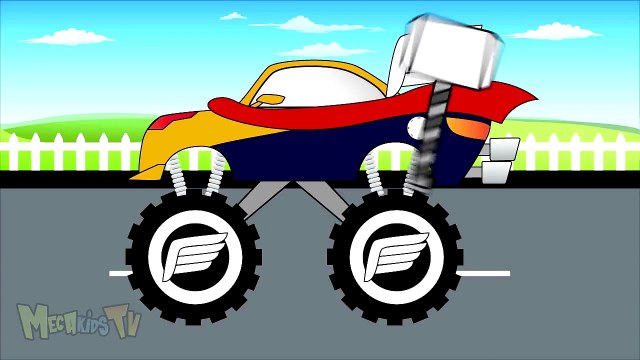 Thor Truck - Monster Trucks For Children - Mega Kids Tv