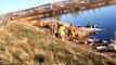 Submerged truck recovered from Laurel pond.