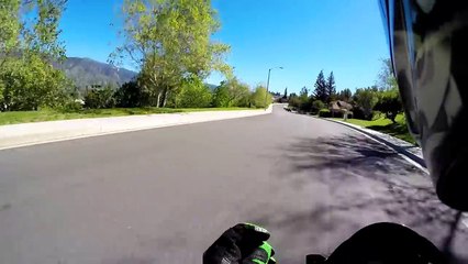 Motorcyclist CRASHES Into Truck That Pulls Out In Front Of Him