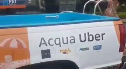 Uber inovando neste verão com o Acqua Uber