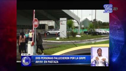 Dos personas fallecieron por la gripe AH1N1 en Pastaza