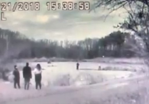 Rookie Maryland Police Officer Plunges Into Icy Pond During Water Rescue