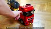 Lego Technic Motorized Volvo FH12 Truck with a Silo Placing Trailer