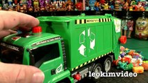 Dickie Toys Fire Engine Garbage Truck Train Lightning McQueen Toy Crash Testing Mega Review