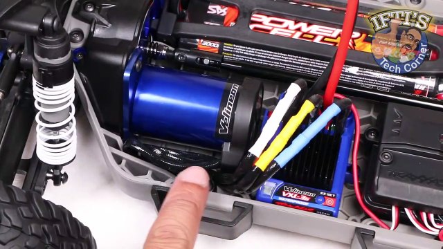 #13 Traxxas Slash 4X4 - Yeah Racing Aluminum Motor Heatsink & Twin Fan In