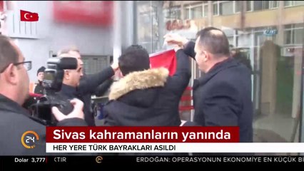 Sivas kahramanların yanında
