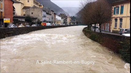 22 Janvier 2018, l'Albarine sort de son lit