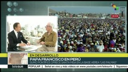 Véjar: Papa Francisco actualiza en Perú el discurso hacia los pobres