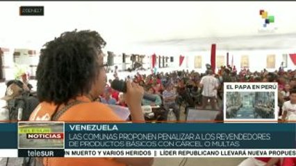 Venezolanos discuten temas como la economía en asambleas populares