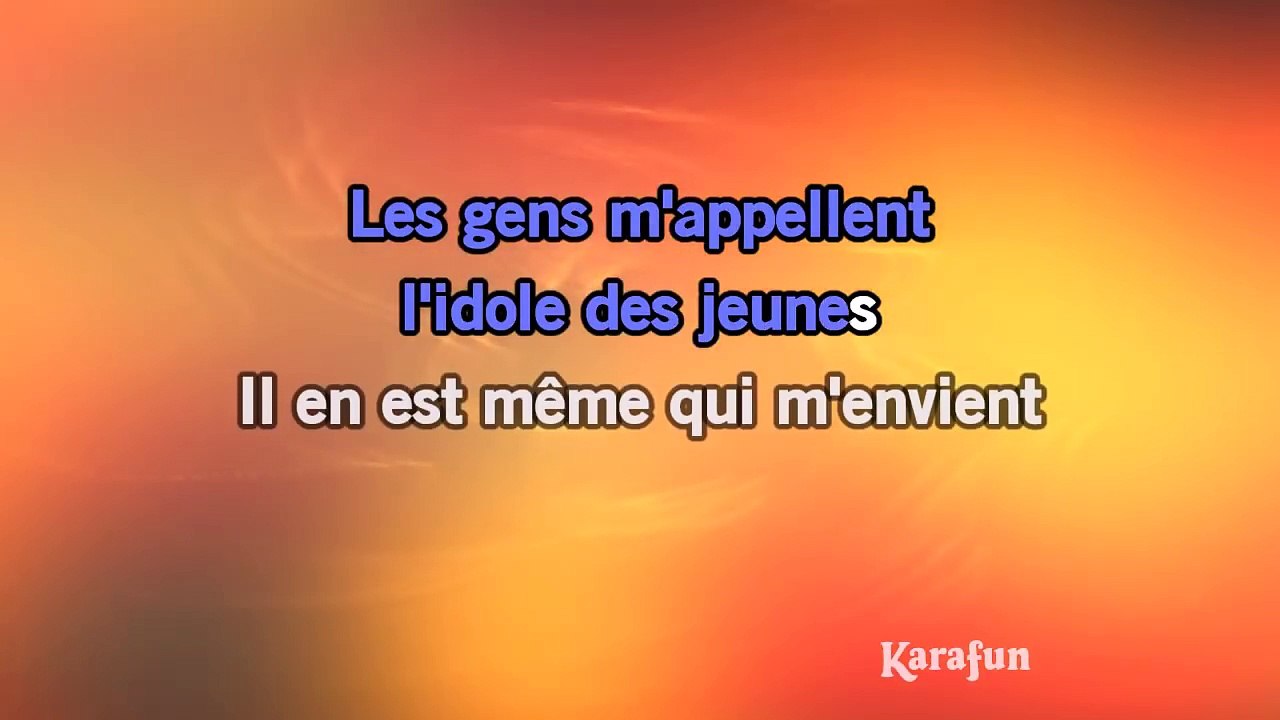 Johnny Hallyday - L'idole des jeunes KARAOKE / INSTRUMENTAL