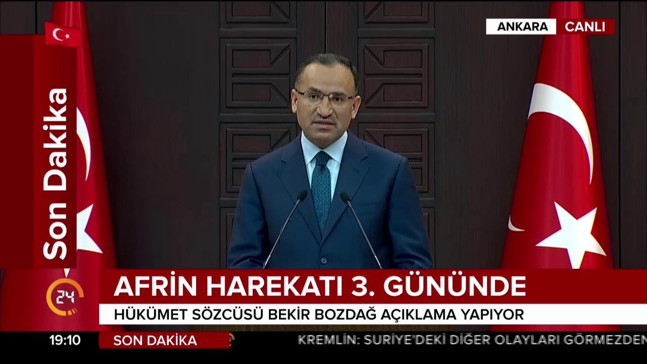 Hükümet Sözcüsü Bekir Bozdağ, Bakanlar Kurulu sonrası açıklama yaptı