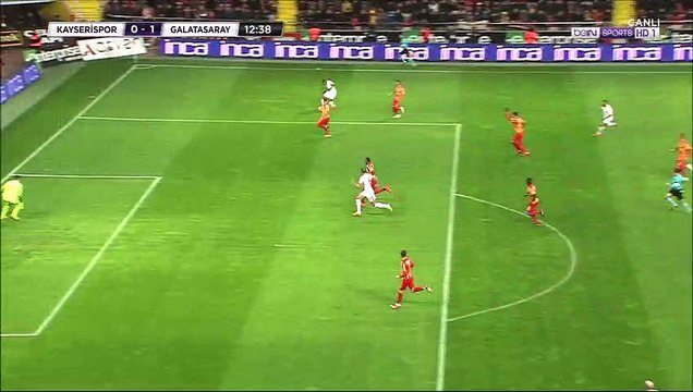 0-1 Eren Derdiyok Goal Turkey Süper Lig - 22.01.2018 Kayserispor 0-1 Galatasaray SK