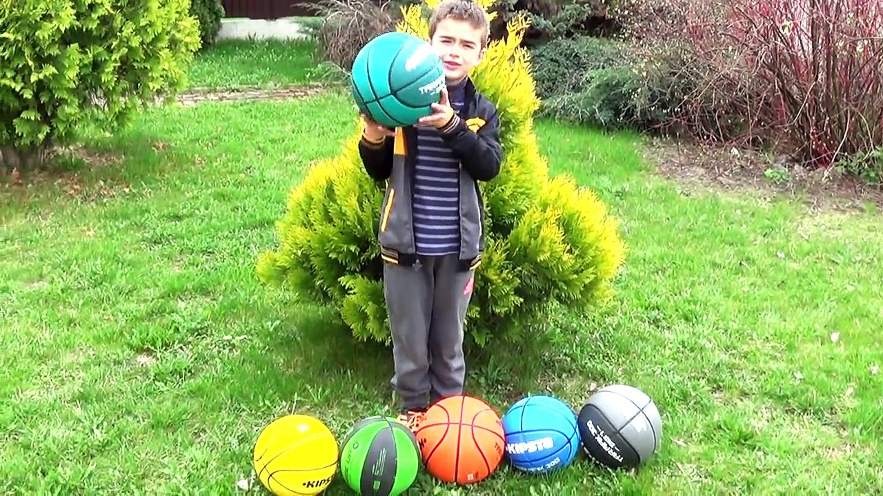 Learn Colors with Basketballs for Children, Toddlers and Babies - Colours with B