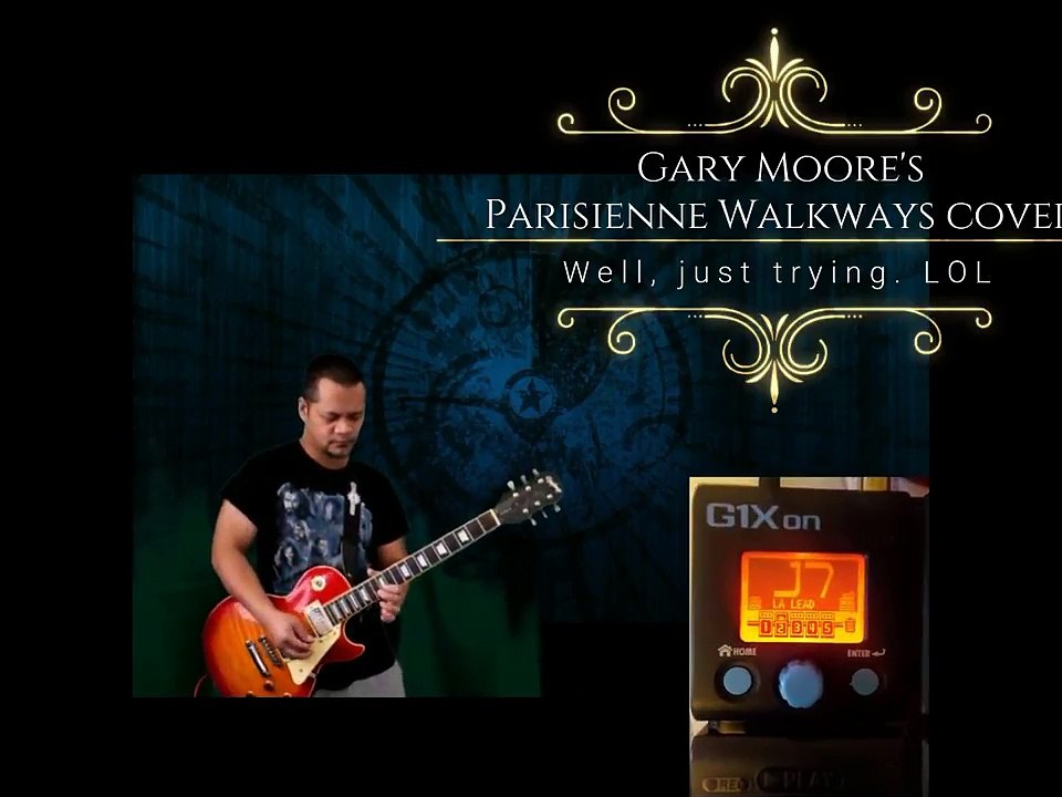 Gary Moore - Parisienne Walkways guitar cover