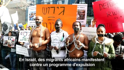Israël: des migrants manifestent contre un programme d'expulsion