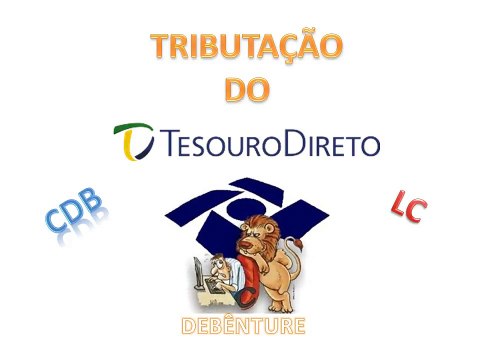 Tributação das aplicações financeiras