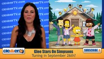 Glee Stars Appearing On The Simpsons Premiere