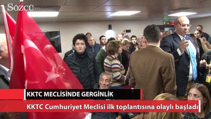 KKTC meclisinde gerginlik