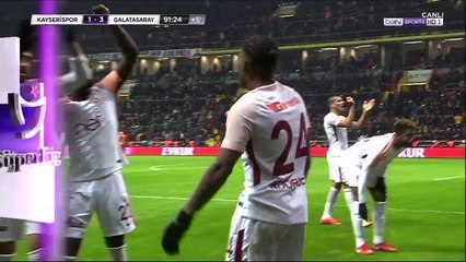 1-3 Garry Rodrigues Goal Turkey  Süper Lig - 22.01.2018 Kayserispor 1-3 Galatasaray SK