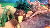 9 AFRICA WILD ANIMALS SURPRISE TOYS 3D PUZZLES for kids - Lion Cheetah Zebra Elephant Alligator