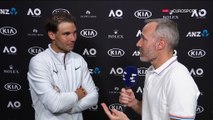 Rafael Nadal Interview for Eurosport (ES) / R2 AO 2018