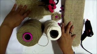 DIY: Garrafa decorada com barbante parte 2 (bottle decorated with string part 2)