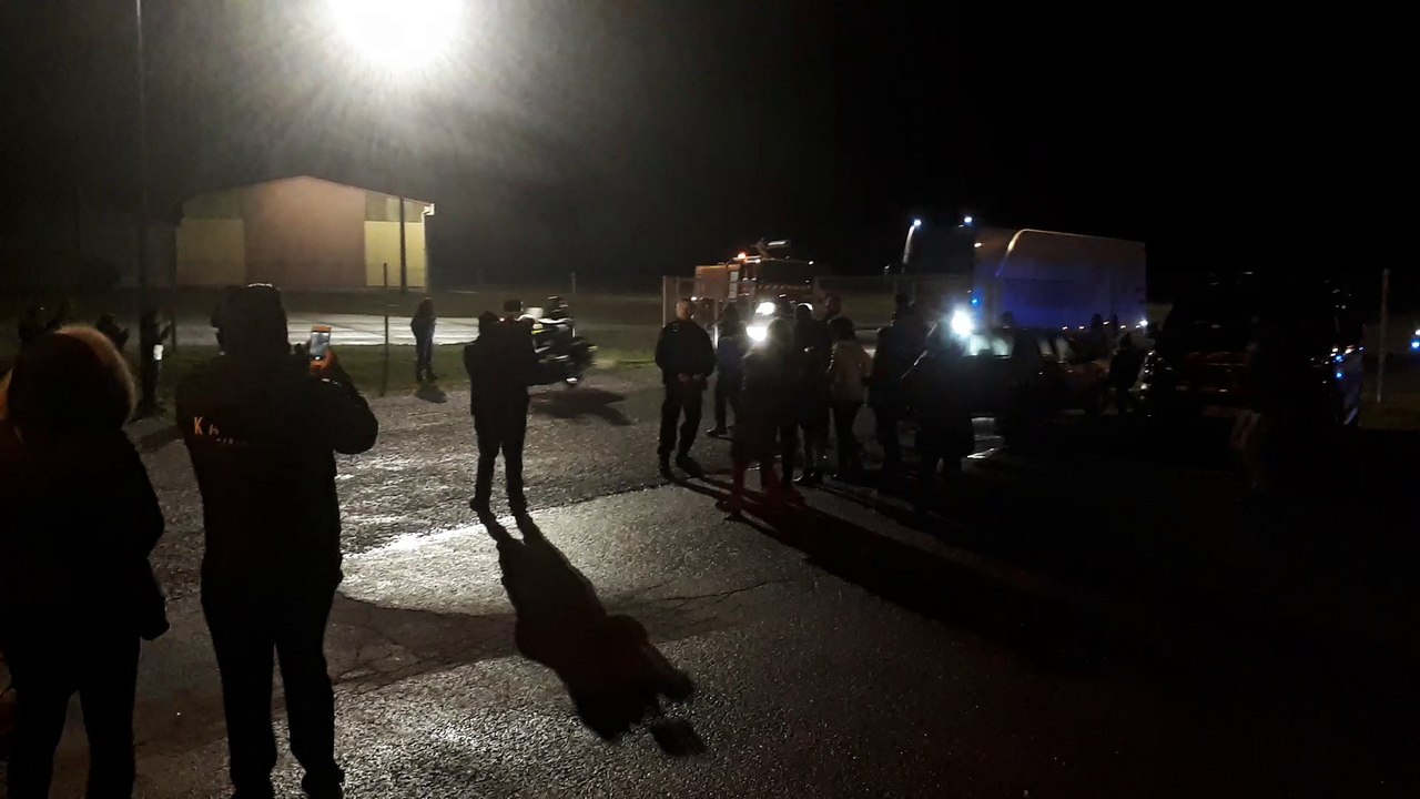 L'arrivée des joueurs de l'OM à l'aéroport de Mirecourt
