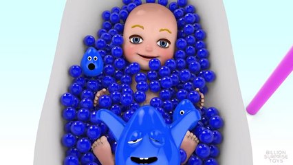 Learn colors Gumballs Finger family song 3D Baby - Teach colours for kids childr