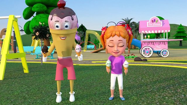 Songs for Children Kids Baby _ Ice cream Song & Rhymes - Color learning video