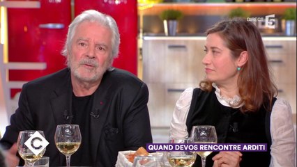 Pierre Arditi et Emmanuelle Devos au dîner - C à Vous - 22/01/2018