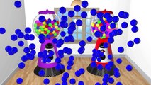3D Double Bubble Gumball Machine _ Learn Gum Colours for Kids ガムボールマシーン Part 2