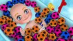 Learn Colors With BABY BATH for Children - Colors pool Balls and Soccer Balls Su