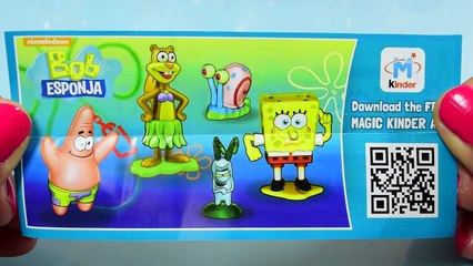 24 Huevos Kinder Sorpresa de los MINIONS y BOB ESPONJA - JuguetesYSorpresas
