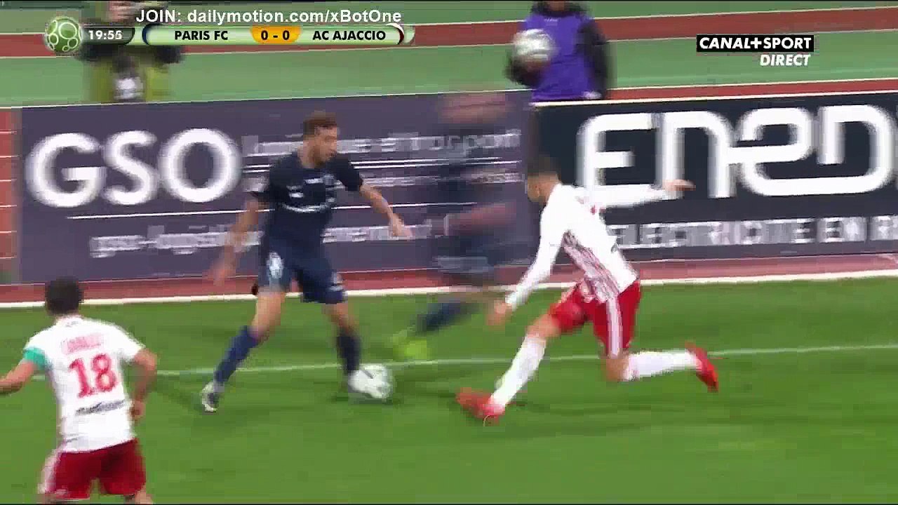 Dylan Saint-Louis Goal HD - Paris FC 1 - 0 AC Ajaccio - 22.01.2018 (Full Replay)