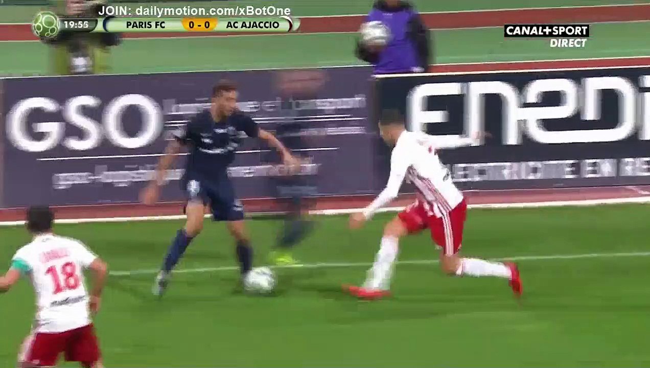 Dylan Saint-Louis Goal HD - Paris FC 1 - 0 AC Ajaccio - 22.01.2018 (Full Replay)