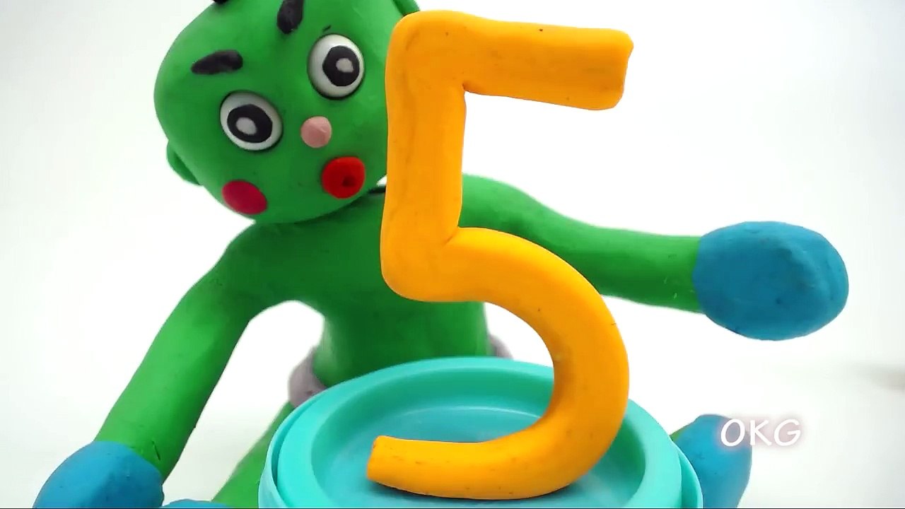 Baby Hulk Learn Numbers PlayDoh Stop Motion Superheroes Animation for Preschoolers