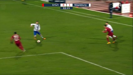 3-1 Elias Huth Goal Germany  3. Liga - 22.01.2018 RW Erfurt 3-1 Magdeburg