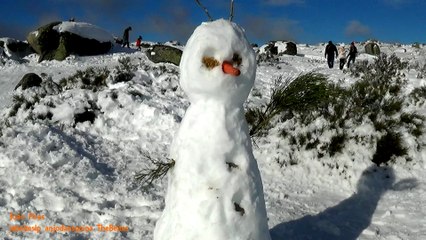 A Neve da Serra da Estrela entre brincadeiras e Sol a 14-1-2018