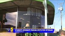 Students Go Out of Their Way to Make Special Parking Spots for Veterans