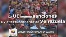 La Unión Europea impone sanciones a 7 altos funcionarios de Venezuela