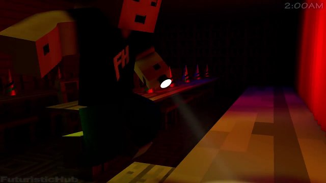 FIVE NIGHTS AT FREDDY'S In Minecraft 3 (3D Minecraft Animation) - Night 3