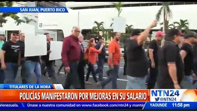 Manifestaciones de policías en Puerto Rico que reclaman jubilación justa y el pago de horas extras