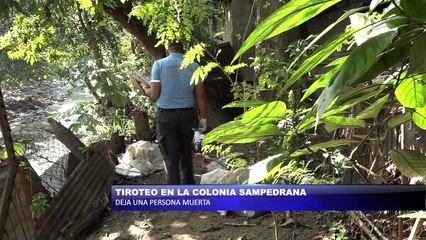 Tiroteo en colonia sampedrana deja una persona sin vida