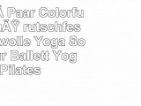 ouvin 3 Paar Colorful Full Fuß rutschfeste Baumwolle Yoga Socken für Ballett Yoga Pilates