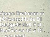 Yogakissen Brahman mit Reißverschluss  BioDinkelspelz kbA Füllung  Maße ca 42 x