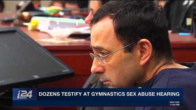 i24NEWS DESK | Dozens testify at gymnastics sex abuse hearing | Monday, January 22nd 2018