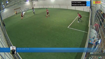 But de Julien (1-0) - Pro Tech Habitat Vs Pompiers de Chauvigny  - 22/01/18 20:00 - LIGUE 2