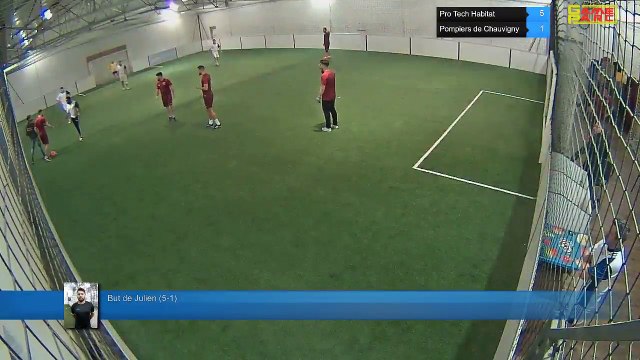 But de Julien (5-1) - Pro Tech Habitat Vs Pompiers de Chauvigny - 22/01/18 20:00 - LIGUE 2